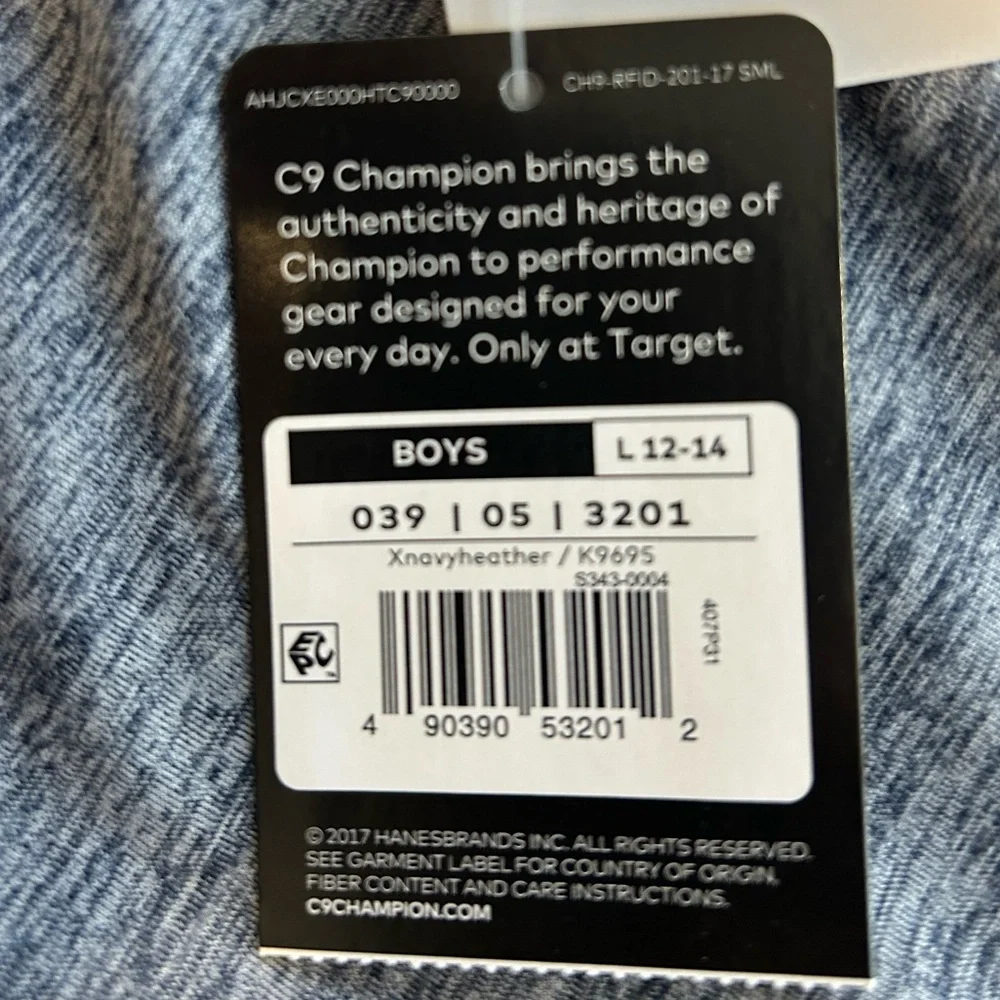 NWT C9 Champion Boys Long Sleeve Athletic Shirt L (12–14)